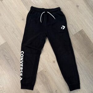 Converse Kids Black Sweatpants with Logo